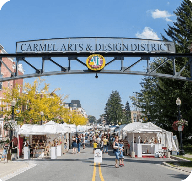Carmel, Indiana Arts & design district arch